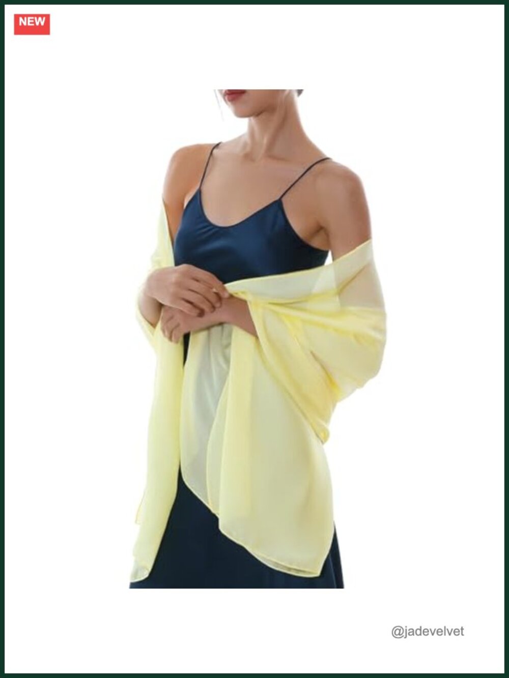 Silky Chiffon Scarf Wrap for Evening Dresses Wedding Pashmina Shawl